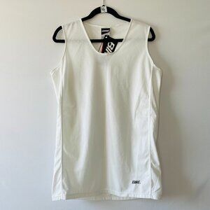 NWT Bike Athletic Mens White Sleeveless Sportswear Training Jersey Tank Top Sz M